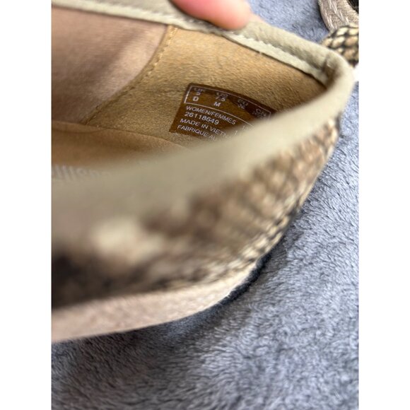 Clark's Azella Theoni Espadrille Brown Snake Slip on Loafer Women's Size 7.5M - Picture 7 of 7